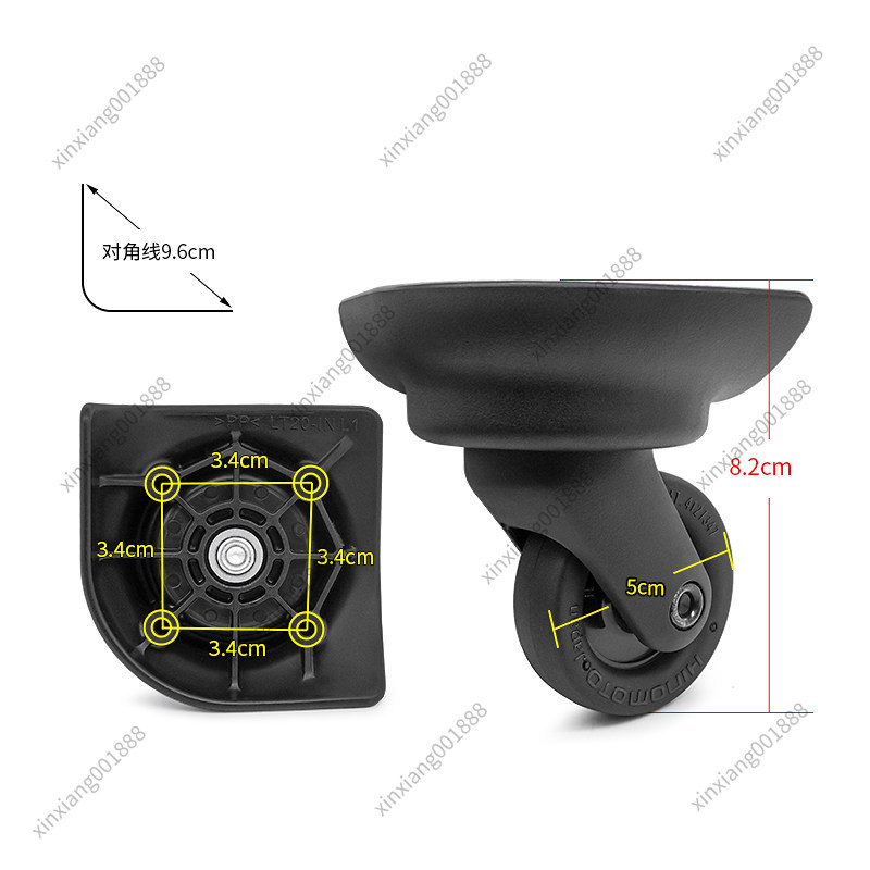 Silent Replacement Luggage Wheels - For Samsonite Luggage Replacement Wheels LT20-1N
