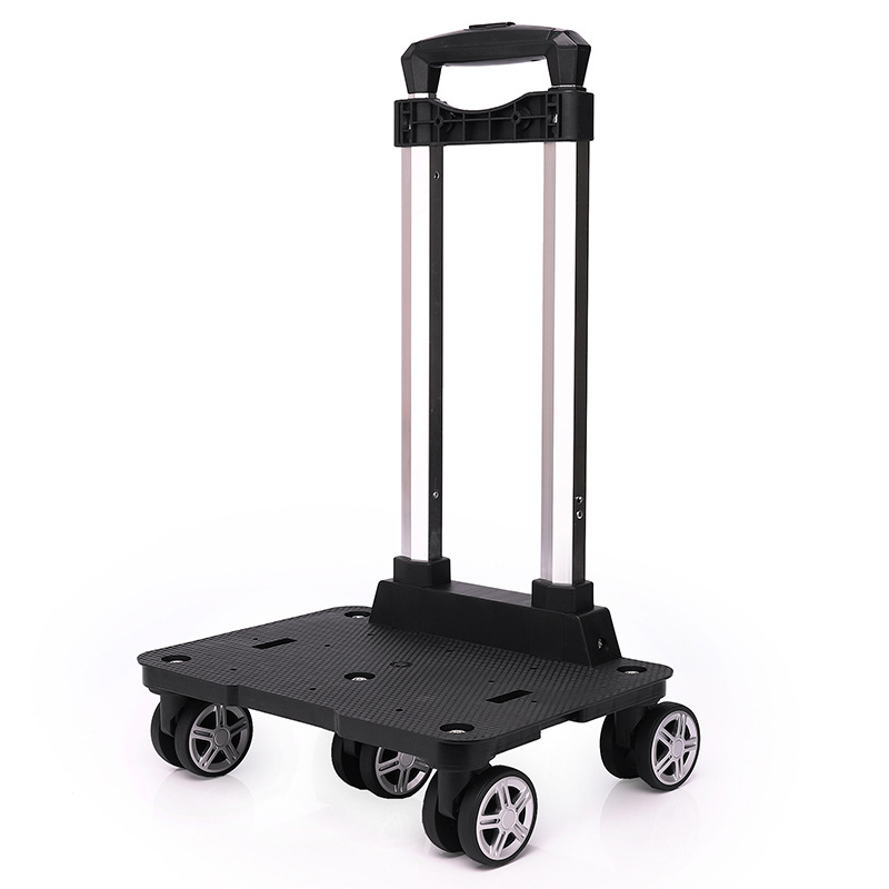 Aluminum Frame Carry On Luggage - Portable Aluminum Alloy Six-Wheel Universal Cart