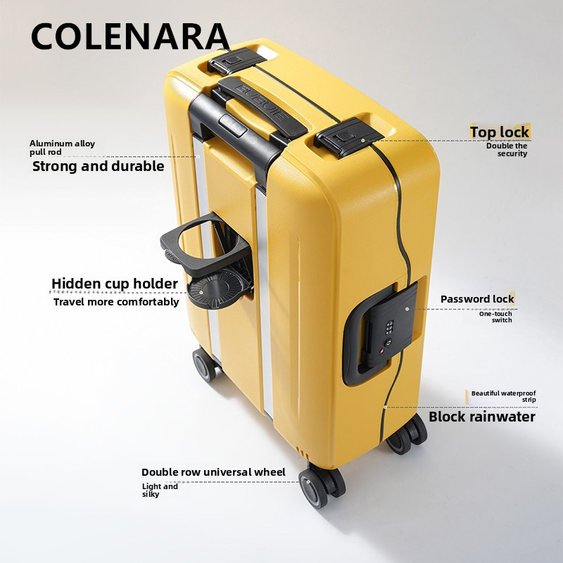 Spinner Wheel Rolling Suitcase 20 Inch - COLENARA Luggage Travel Bag 20