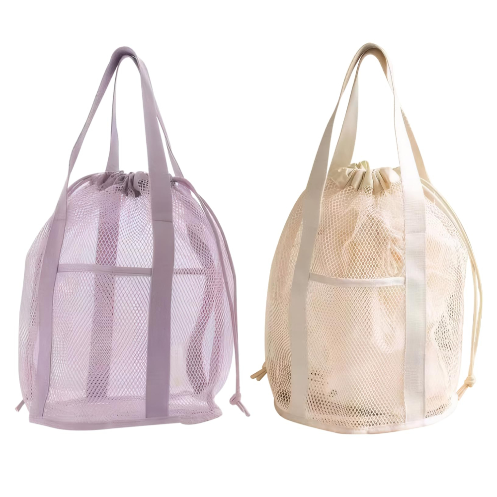 Handbags - Travel Toiletry Bag Mesh Hollowed-out Folding