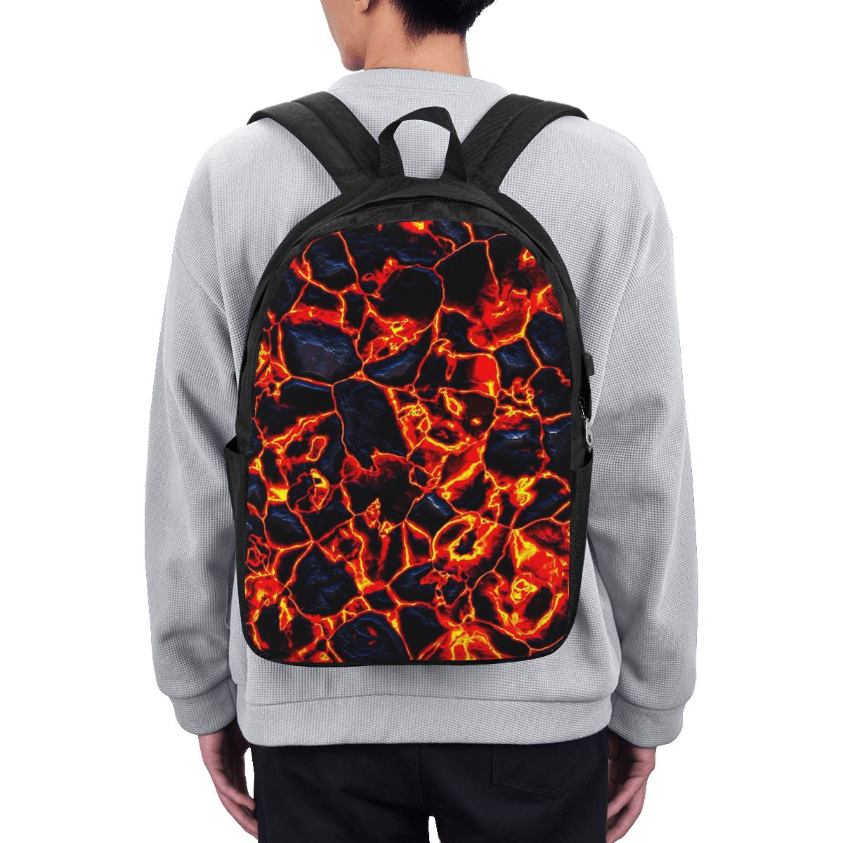 Backpacks - Magma Volcano Lava Fire Backpack Travel