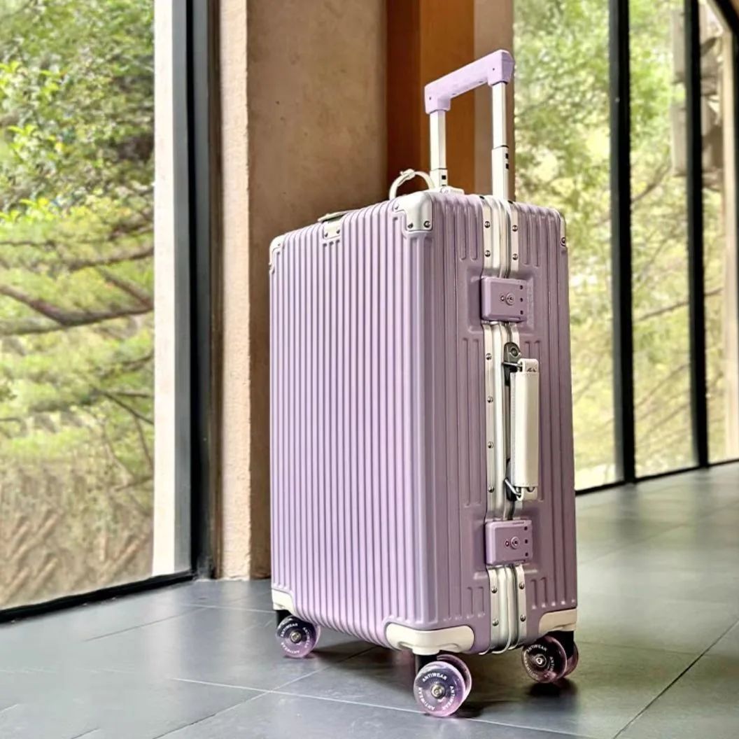 Aluminum Frame Carry On Luggage - Suitcase Aluminum Frame with Colorful Silent