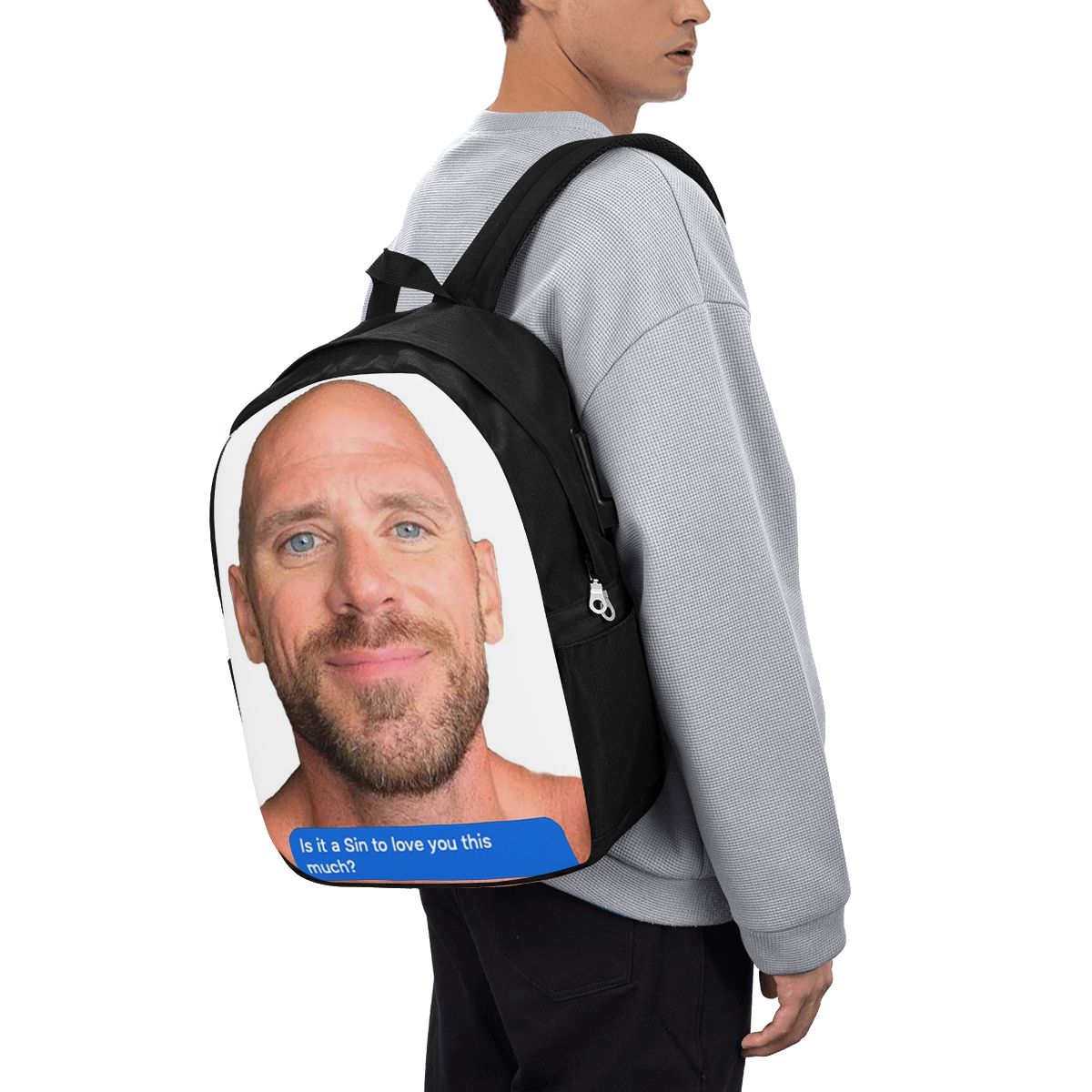 Handbags - Johnny Sins Flirty Text Bubble Backpack