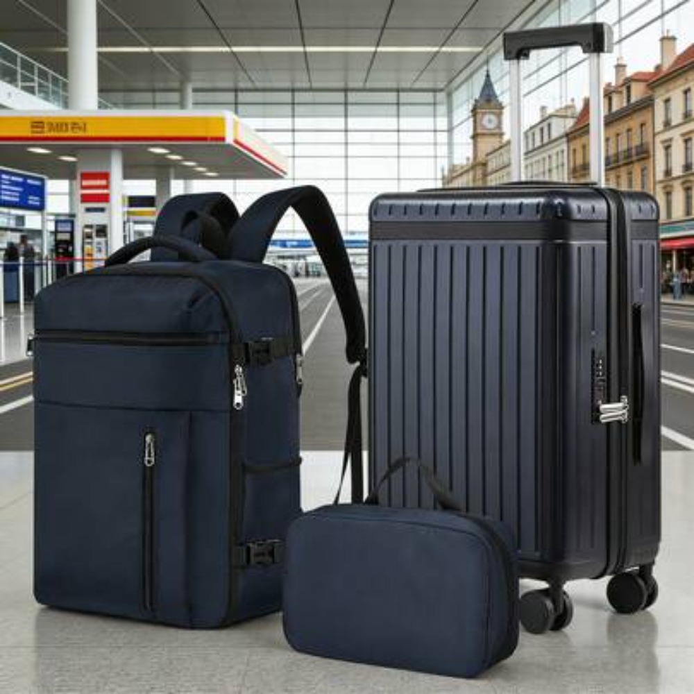 Spinner Wheel Rolling Suitcase 20 Inch - 3 Piece 20 Inch Carry On