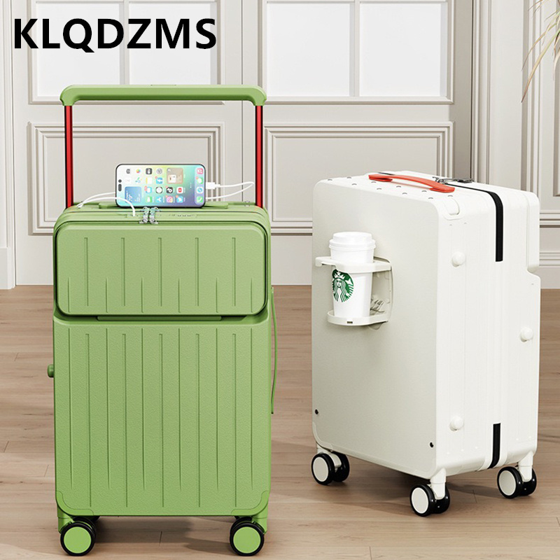 Front Opening Laptop Luggage 24 Inch - KLQDZMS 24 Inch Luggage Compartment Front