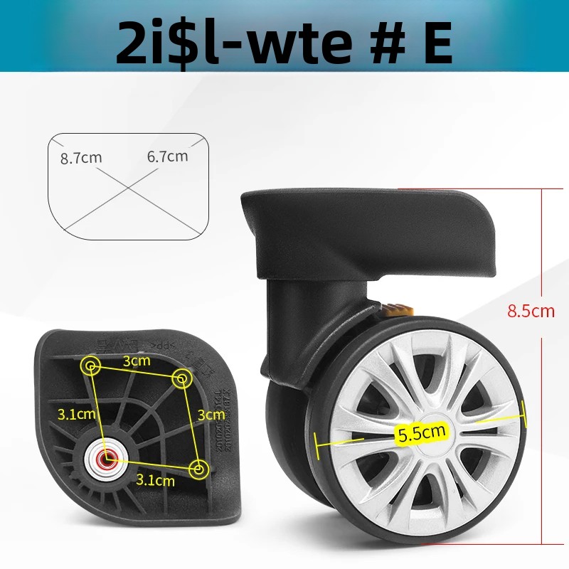 Silent Replacement Luggage Wheels - Red Eagle L-W suitcase universal wheel