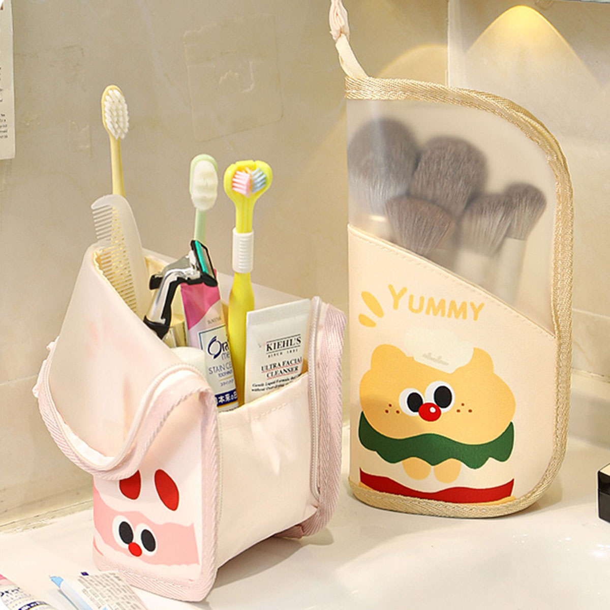 Cosmetic Bags - 1Pcs Cosmetic Bag Travel Stand Storage