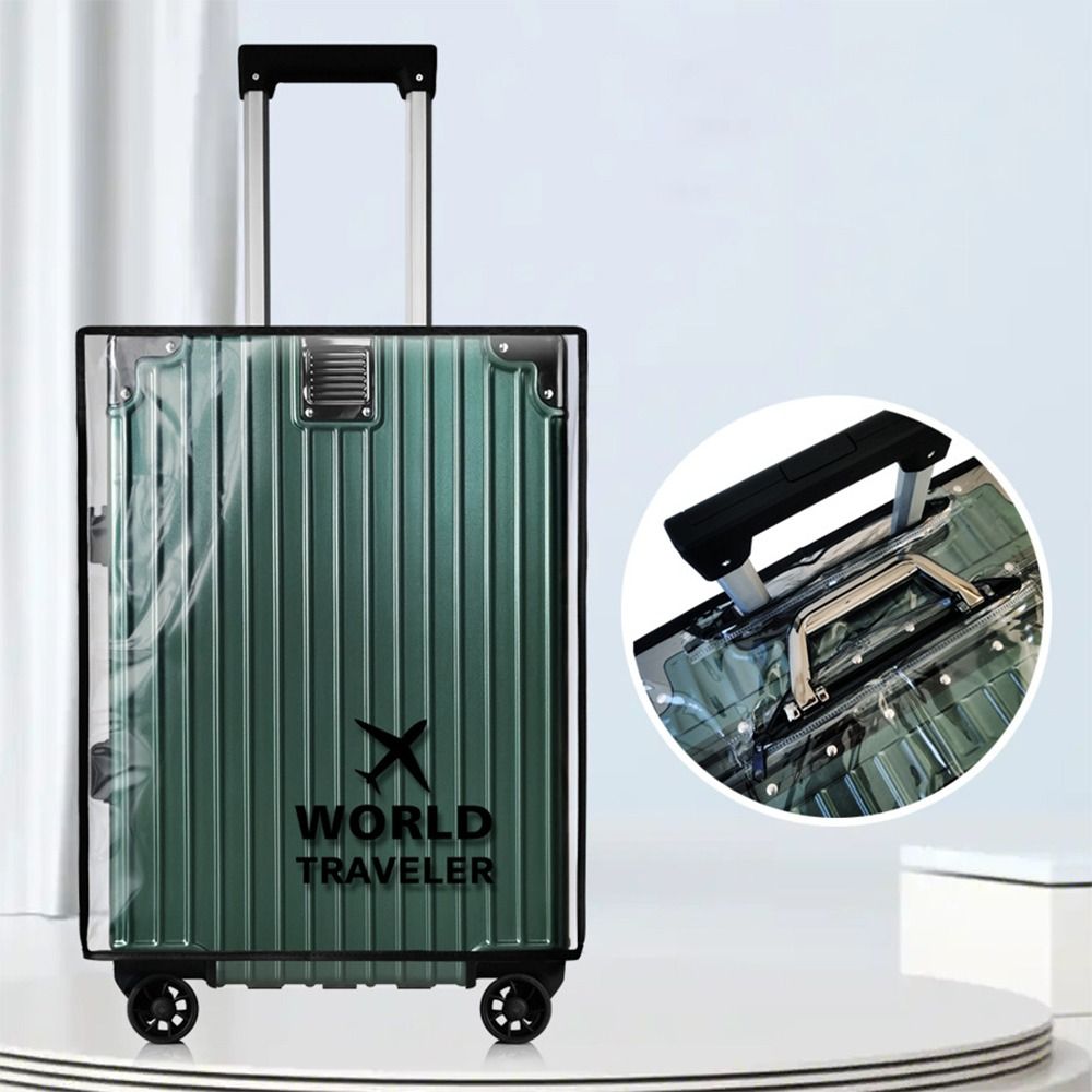Waterproof Suitcase Cover Protector - PVC Transparent Luggage Cover Waterproof Dustproof