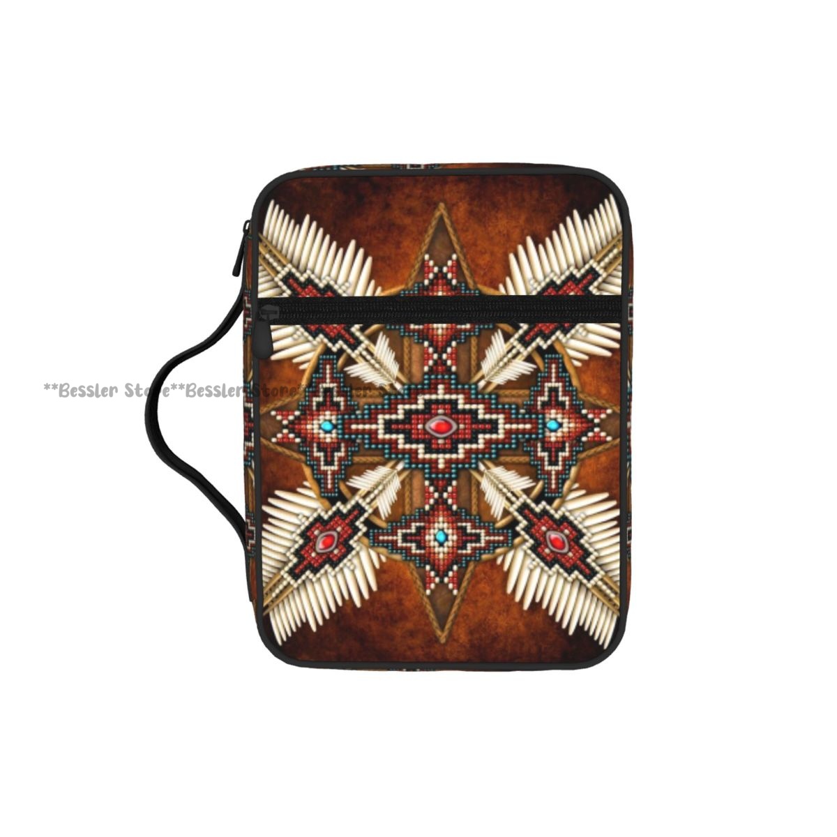 Handbags - Native American Print Bible Bag Zipper