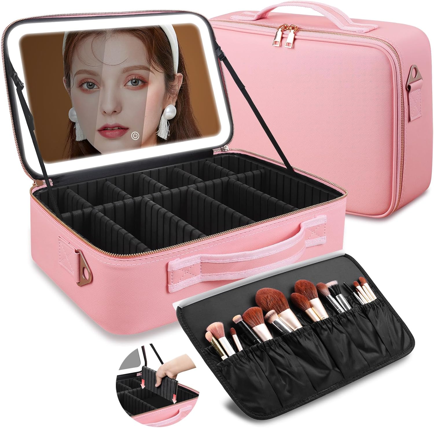 Cosmetic Bags - Large Capacity Makeup Bag 15''X11'' with