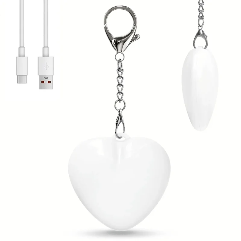 Wallets - Portable Heart LED Mini Keychain Lamp,