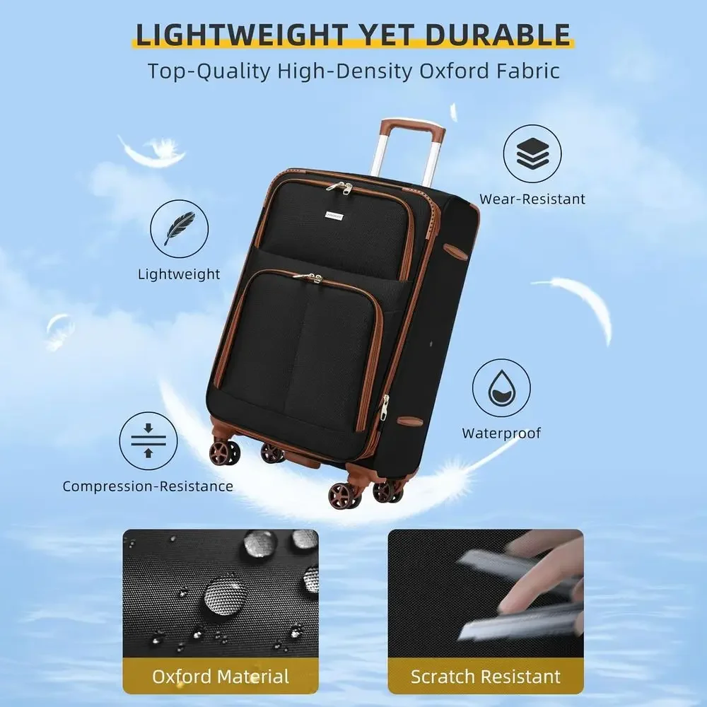 5-Piece Expandable Suitcase Se - Expandable Hard Shell Luggage Set review and price