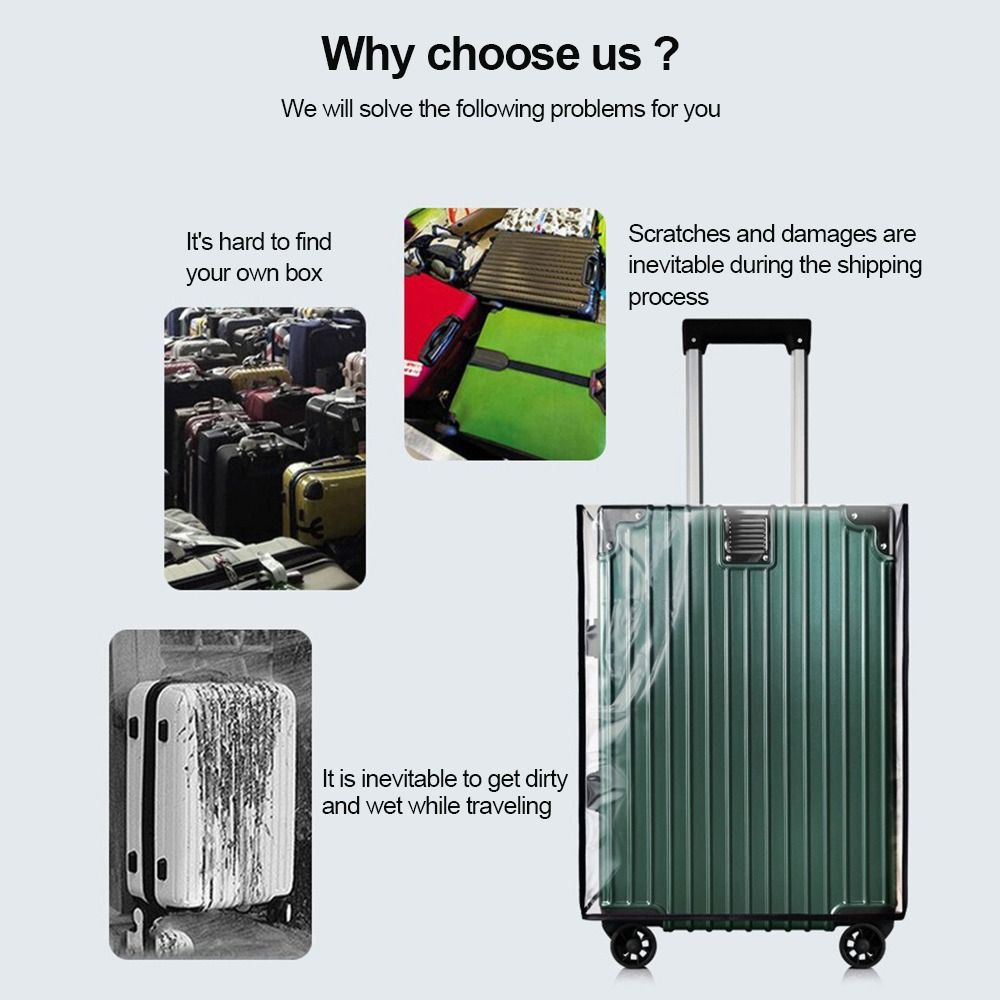 Durable Full Transparent Lugga - Waterproof Suitcase Cover Protector review and price