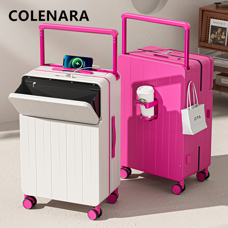 COLENARA Multifunctional Suitc - Front Opening Laptop Luggage 24 Inch review and price