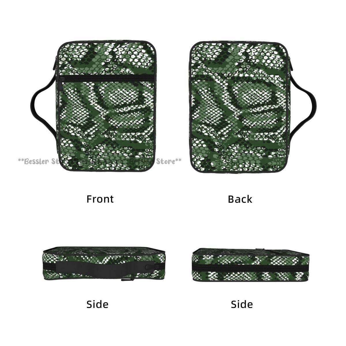 Green Snake Skin Pattern Bible - Handbags review and price