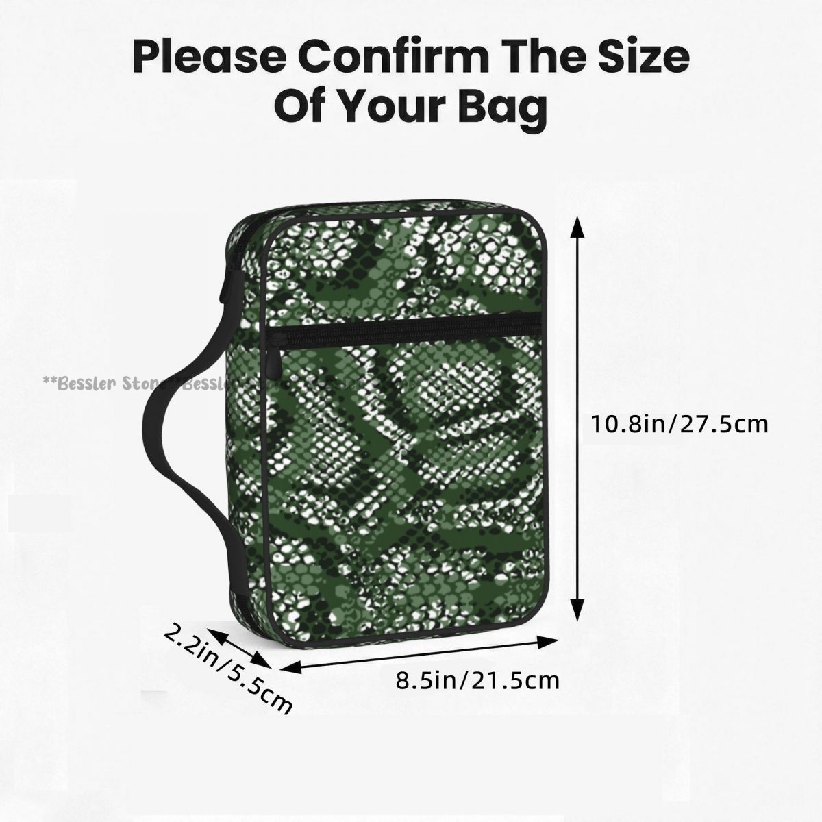 Green Snake Skin Pattern Bible - Handbags review and price