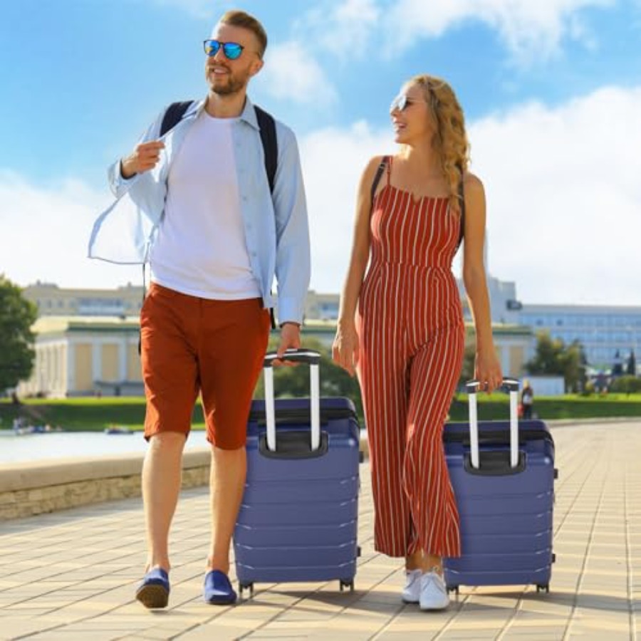 3 Pieces Luggage Set for Trave - Expandable Hard Shell Luggage Set review and price