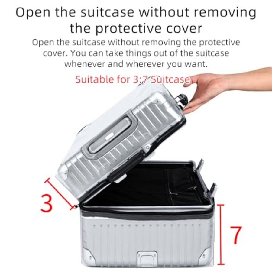 Veki Clear Suitcase Cover PVC  - Luggage Protective Cover Transparent review and price