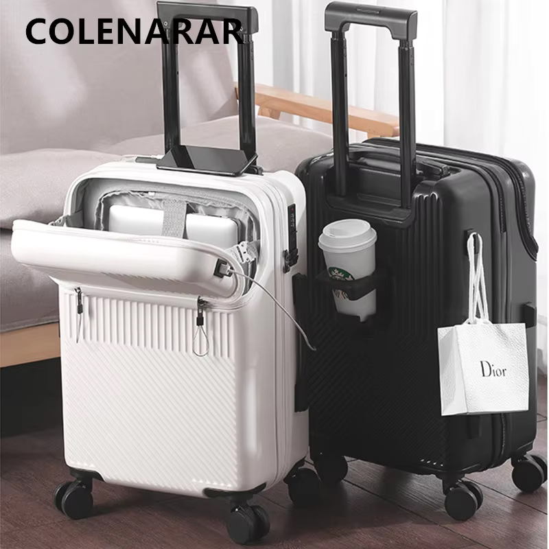 COLENARA Charging Luggage Fron - Front Opening Laptop Luggage 24 Inch review and price