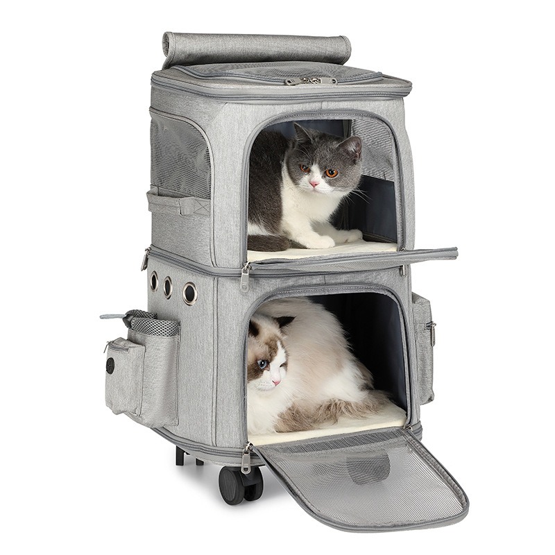 Hanbang Double Layer Pet Rolli - Foldable Rolling Luggage Bag review and price