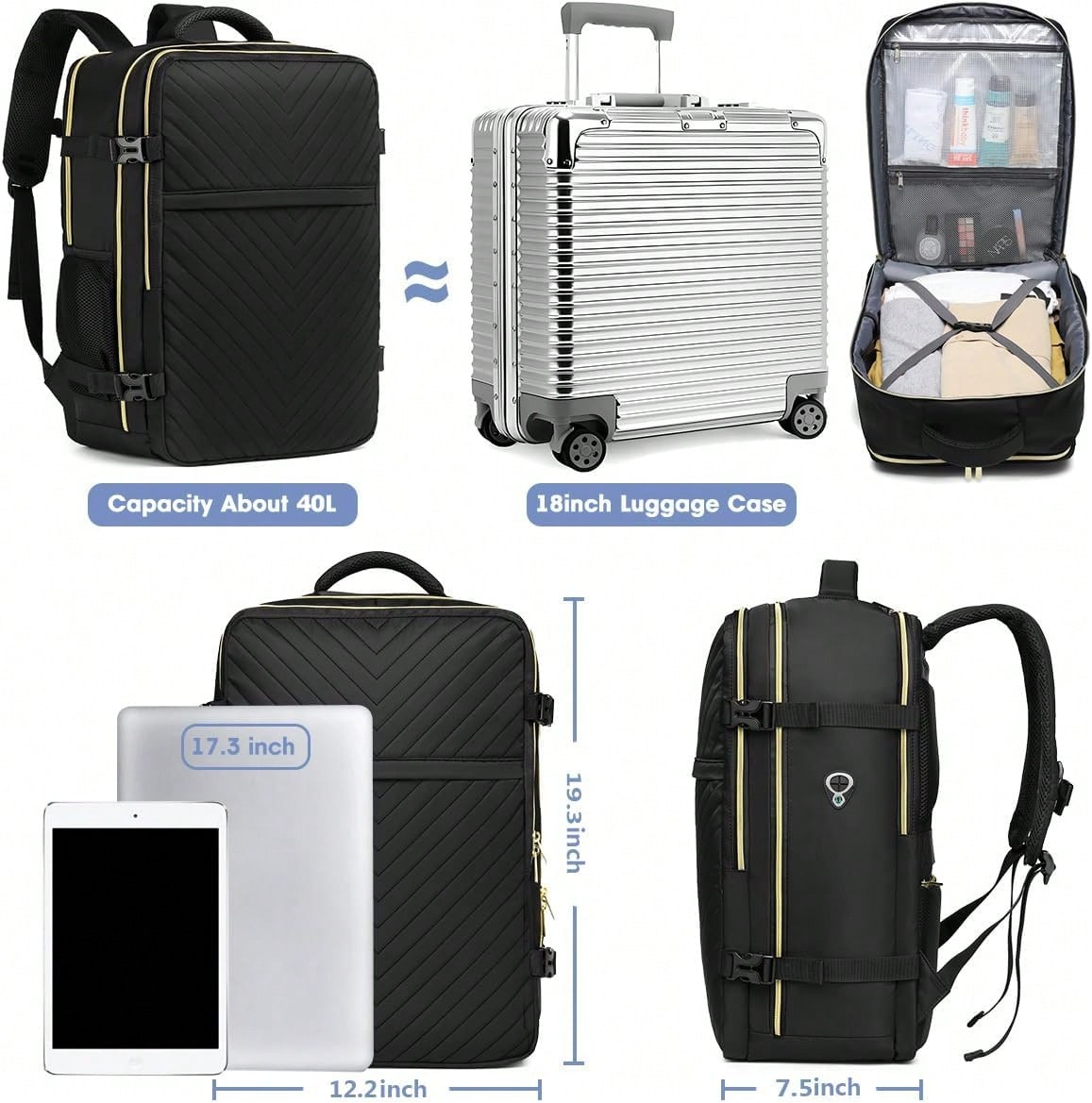 Large Carry On Travel Backpack - Luggage review and price