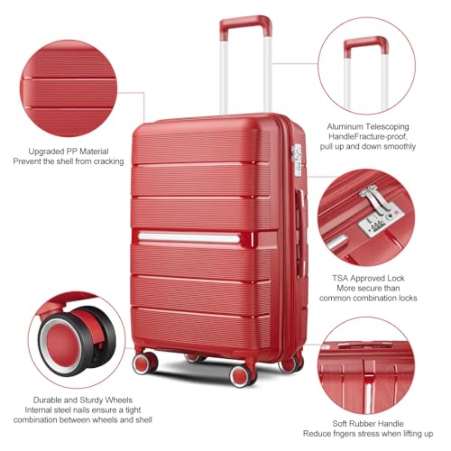 Luggage Sets 4 Pcs Expandable  - Expandable Hard Shell Luggage Set review and price