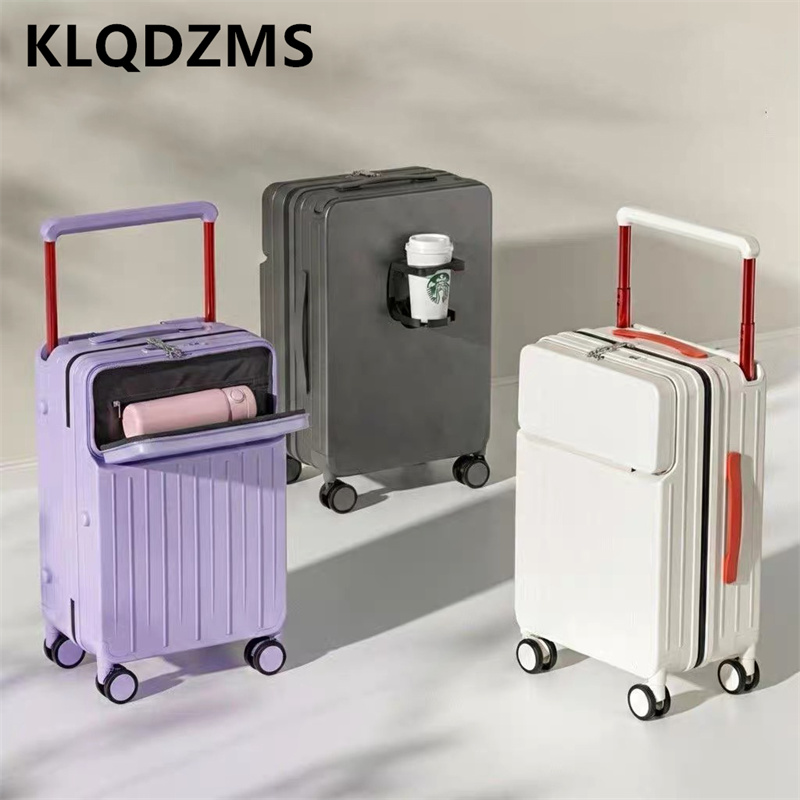 KLQDZMS Front Opening Suitcase - Front Opening Laptop Luggage 24 Inch review and price