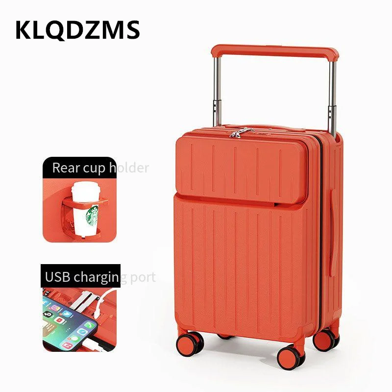 KLQDZMS Front Opening Suitcase - Front Opening Laptop Luggage 24 Inch review and price