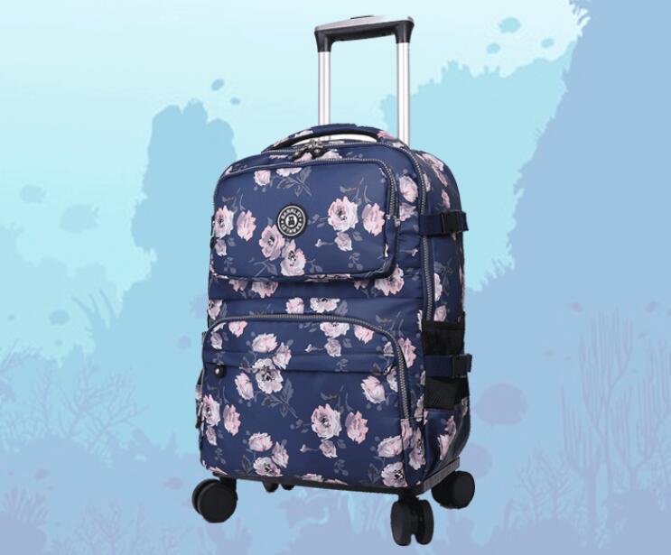 Women Travel Trolley Suitcase  - Foldable Rolling Luggage Bag review and price