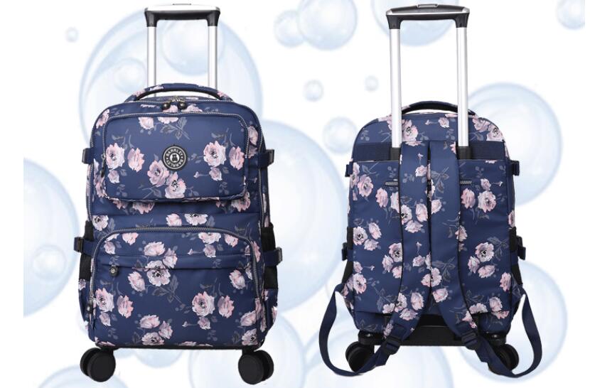 Women Travel Trolley Suitcase  - Foldable Rolling Luggage Bag review and price