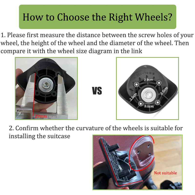 Replacement Spinner Caster Whe - Silent Replacement Luggage Wheels review and price