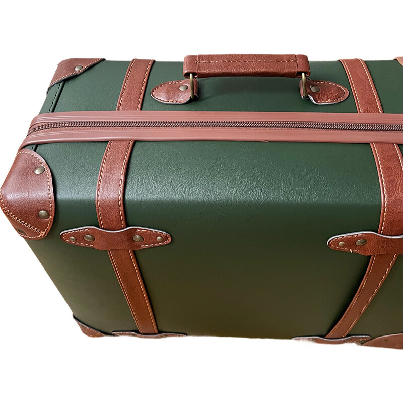 Vintage PU Leather Suitcase fo - Retro Vintage Trunk Suitcase review and price