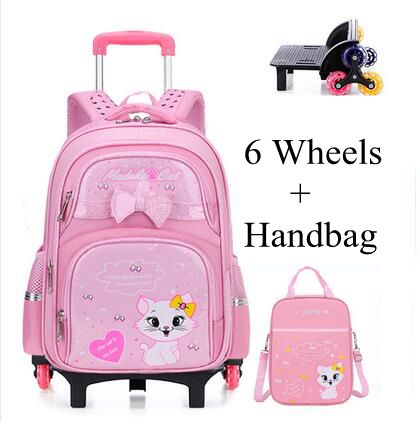 Student School Rolling Backpac - Foldable Rolling Luggage Bag review and price