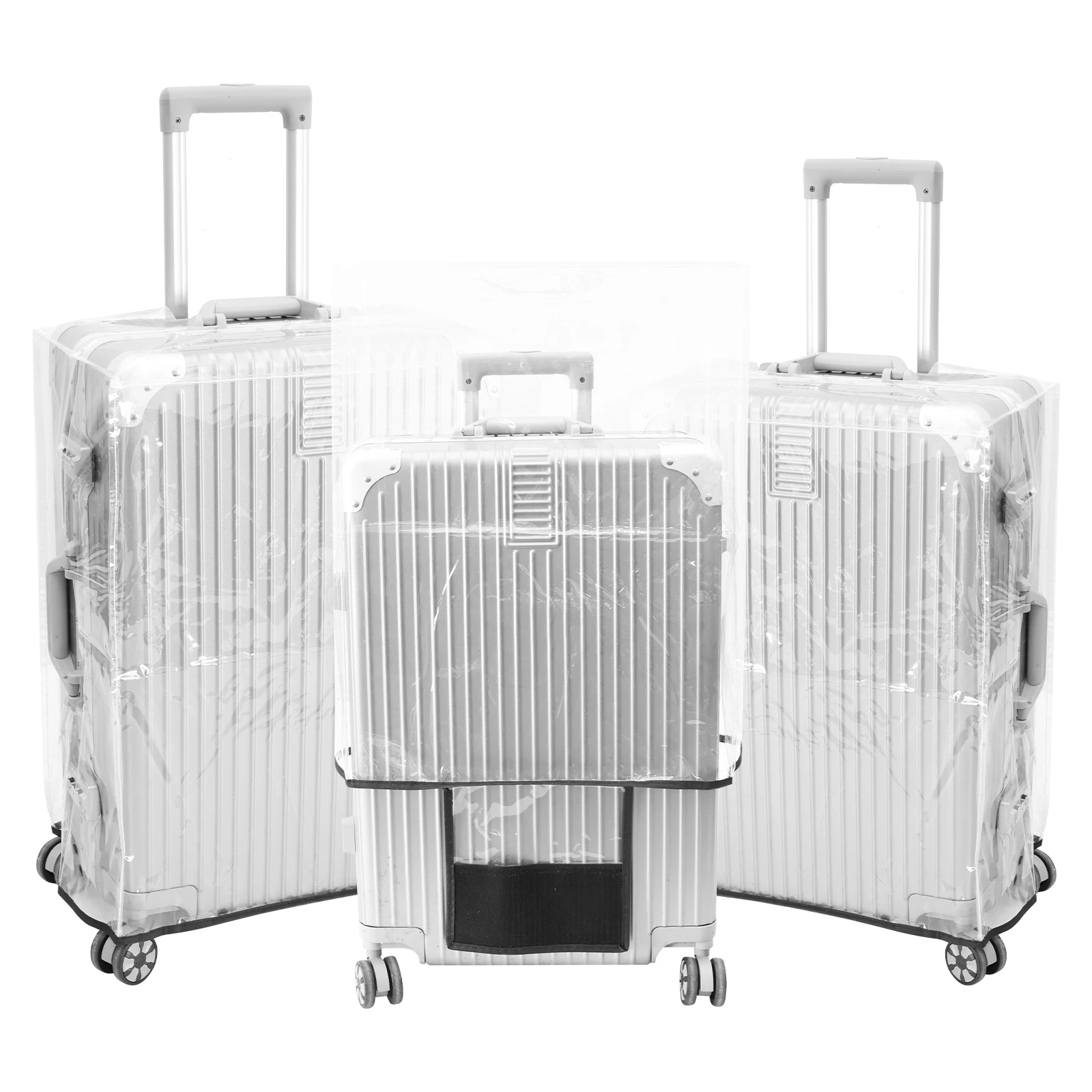 3Pcs Transparent PVC Luggage P - Luggage Protective Cover Transparent review and price