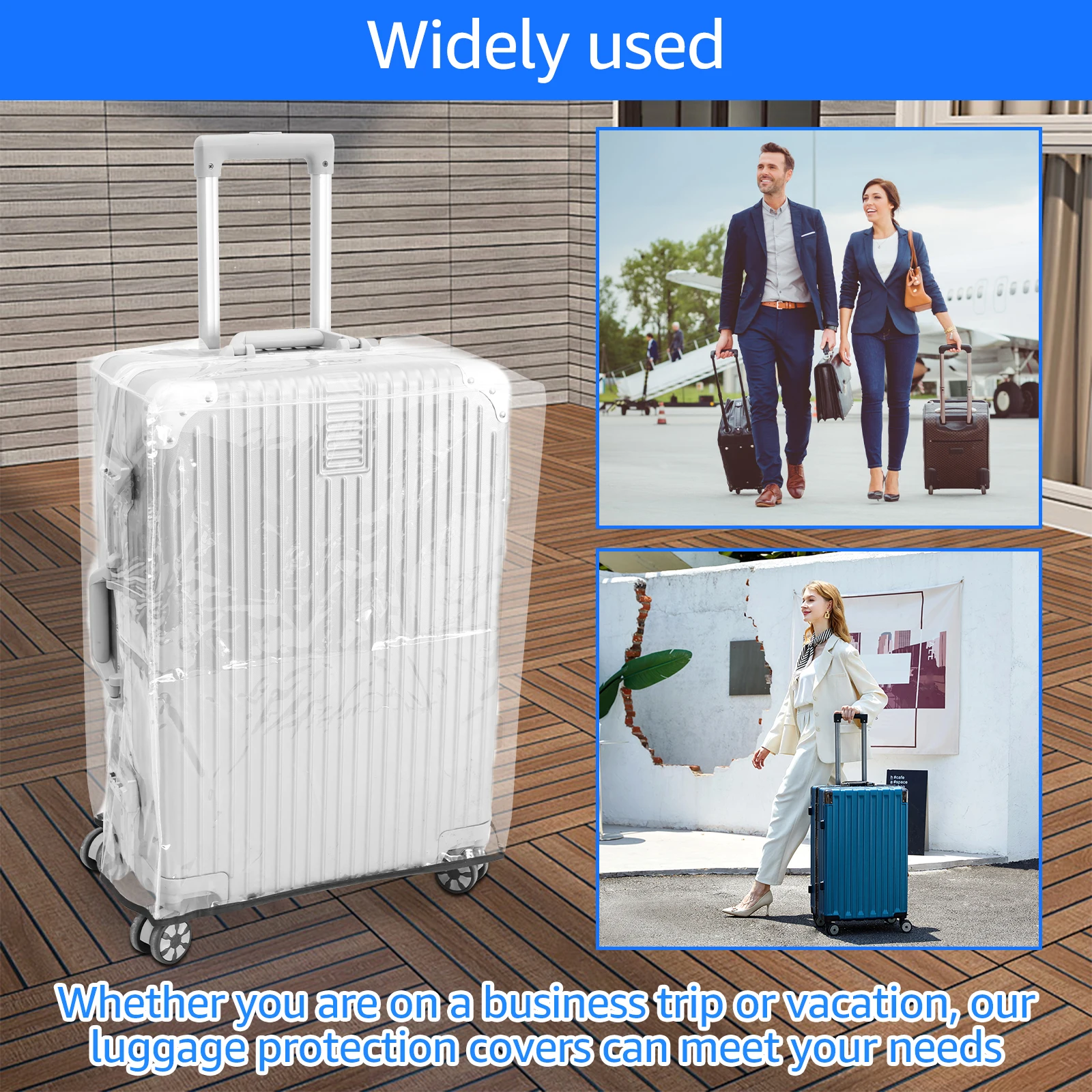3Pcs Transparent PVC Luggage P - Luggage Protective Cover Transparent review and price