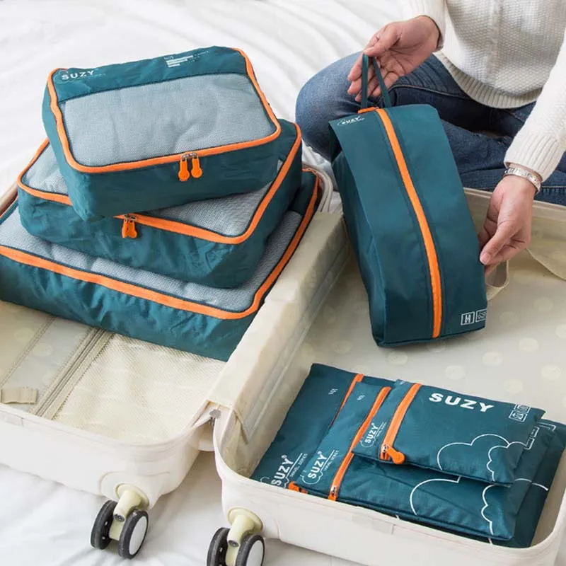 7/6 Pieces Set Travel Organize - Foldable Rolling Luggage Bag review and price
