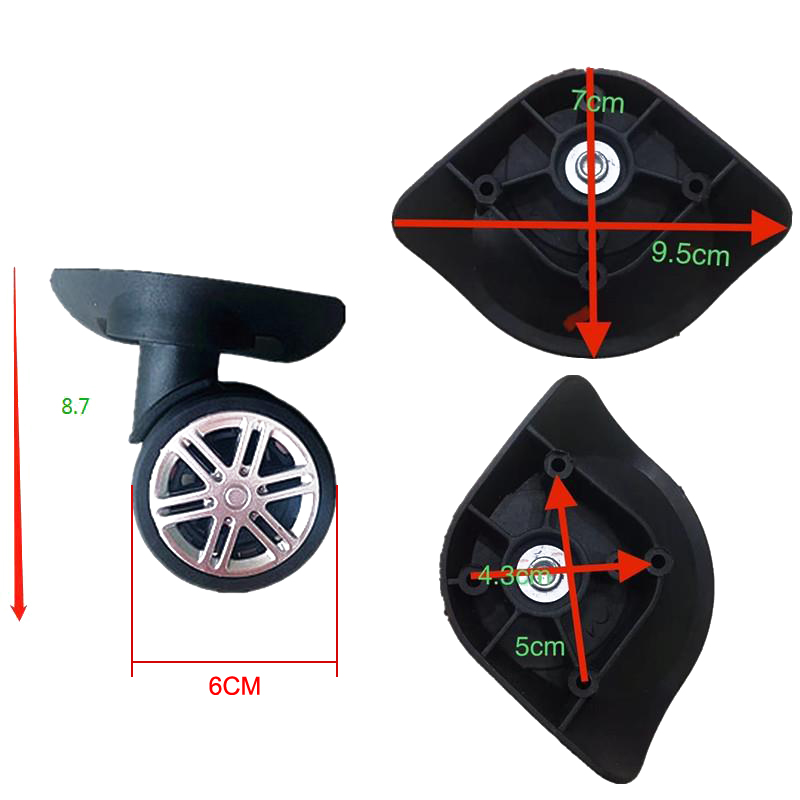 4pcs Silent Universal Wheels R - Silent Replacement Luggage Wheels review and price