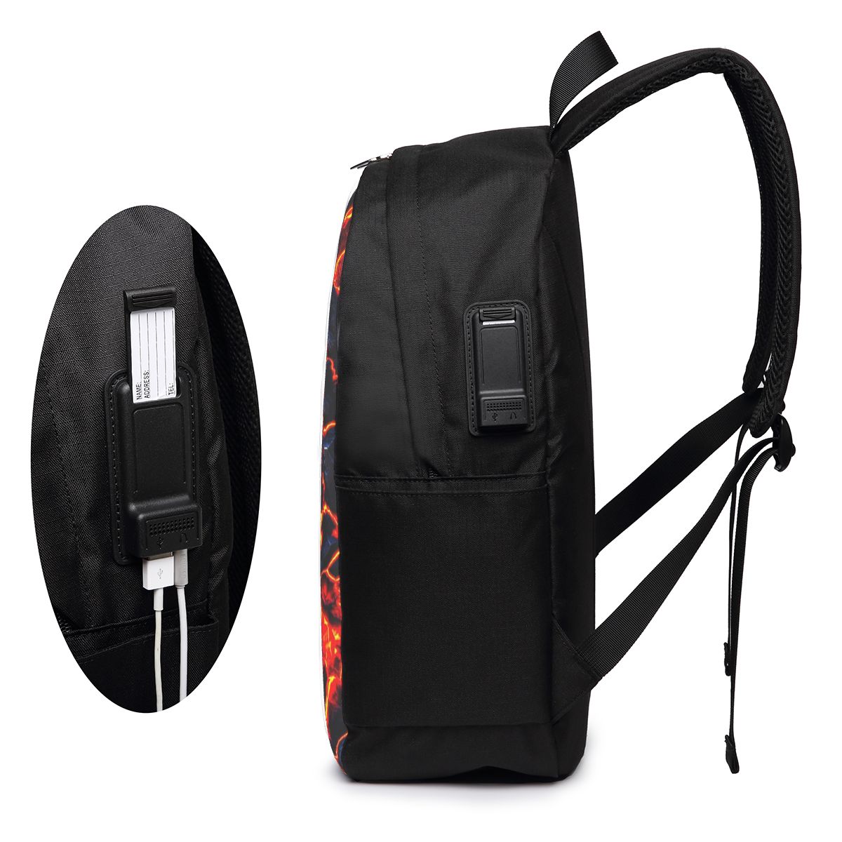 Magma Volcano Lava Fire Backpa - Backpacks review and price