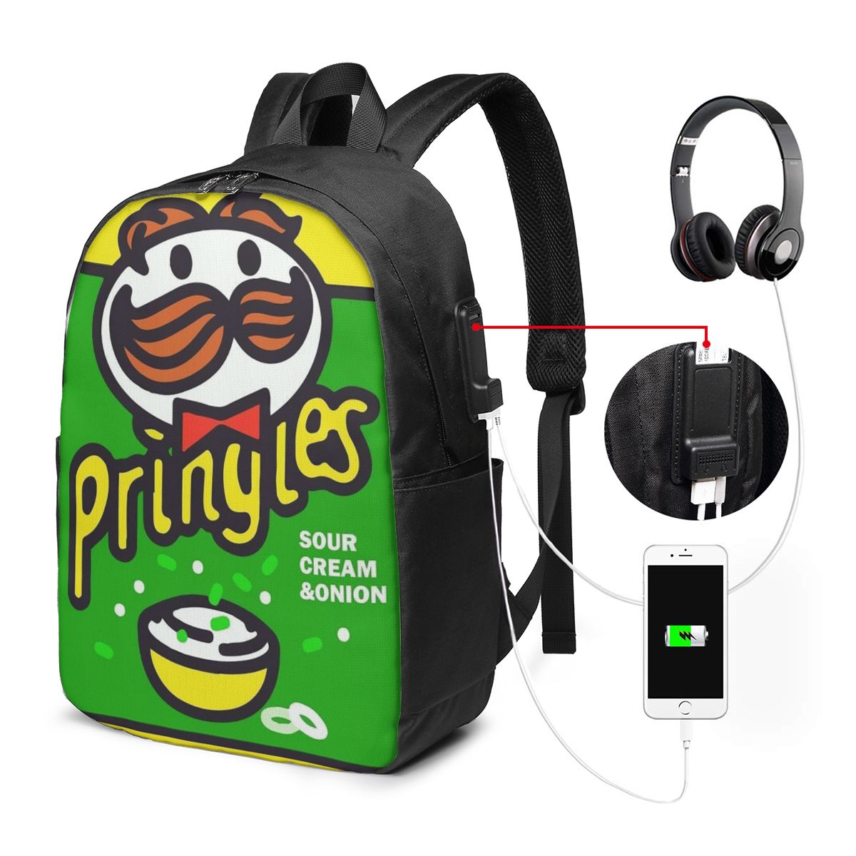 Potato Crisps Chips Pringles P - Backpacks review and price