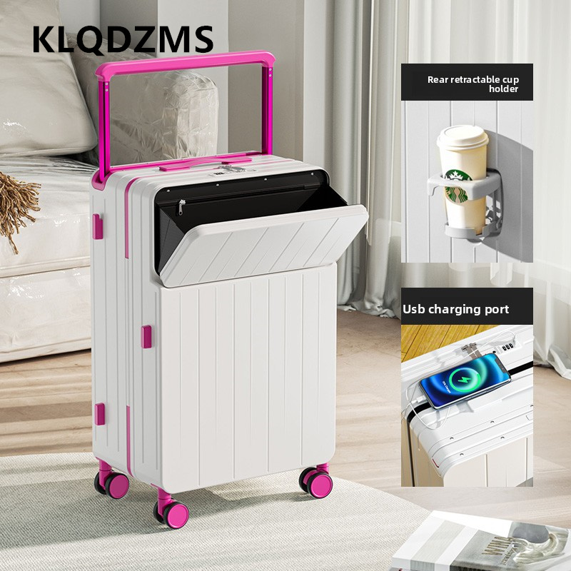 KLQDZMS Multifunctional Suitca - Front Opening Laptop Luggage 24 Inch review and price