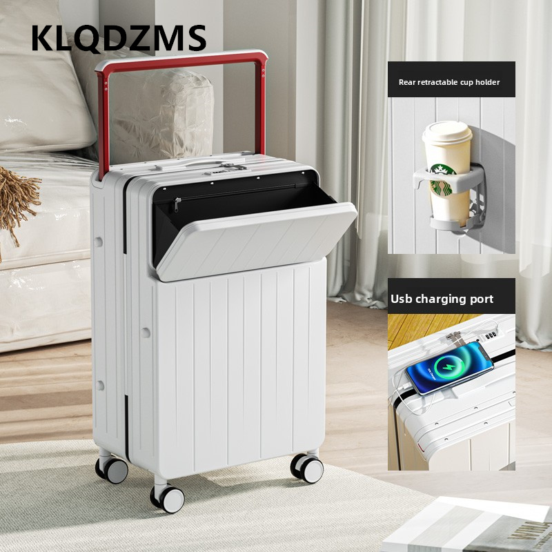 KLQDZMS Multifunctional Suitca - Front Opening Laptop Luggage 24 Inch review and price
