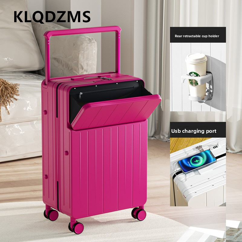 KLQDZMS Multifunctional Suitca - Front Opening Laptop Luggage 24 Inch review and price
