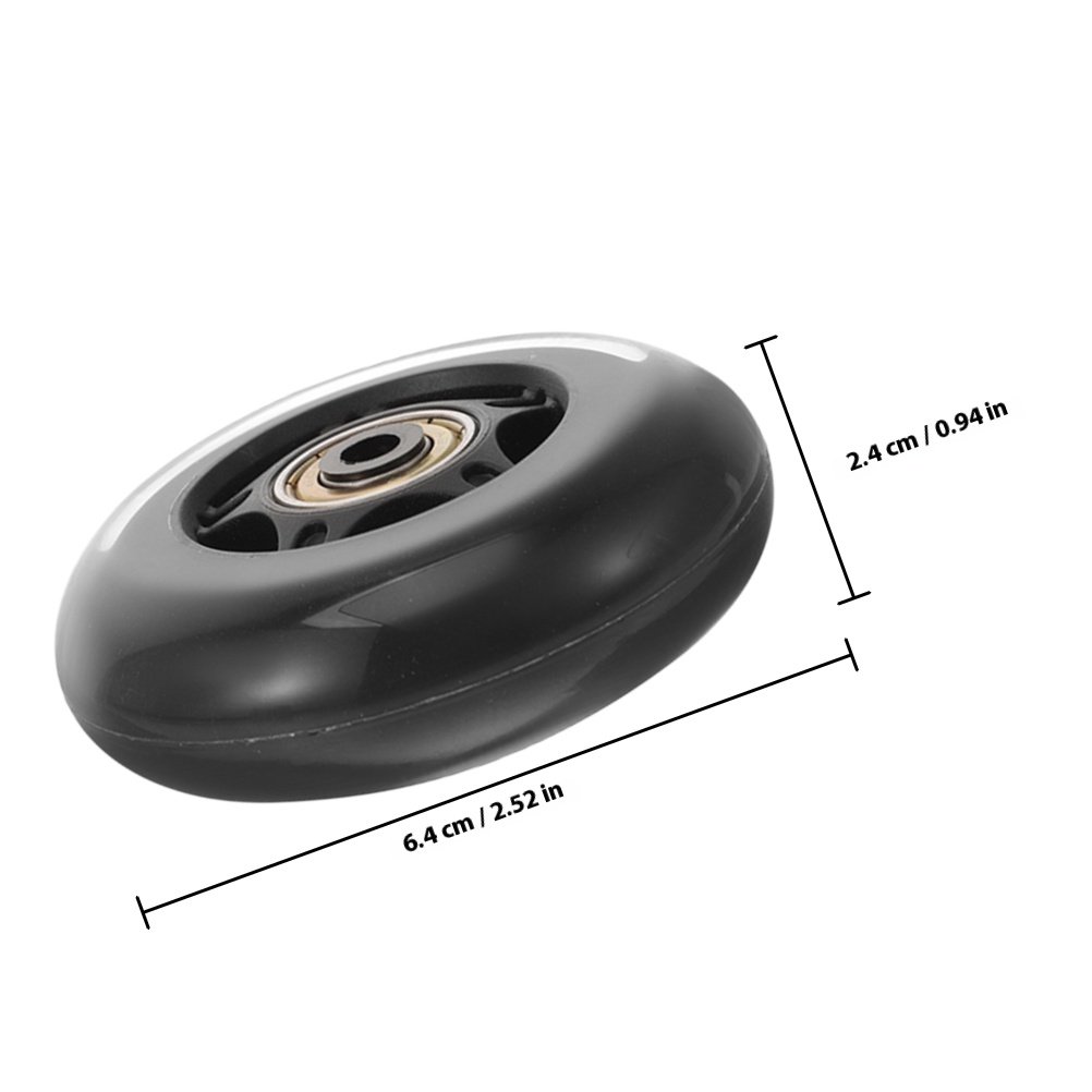 4pcs Transparent Replacement W - Silent Replacement Luggage Wheels review and price