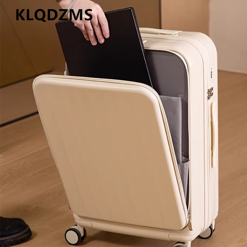 KLQDZMS Multifunctional Suitca - Front Opening Laptop Luggage 24 Inch review and price