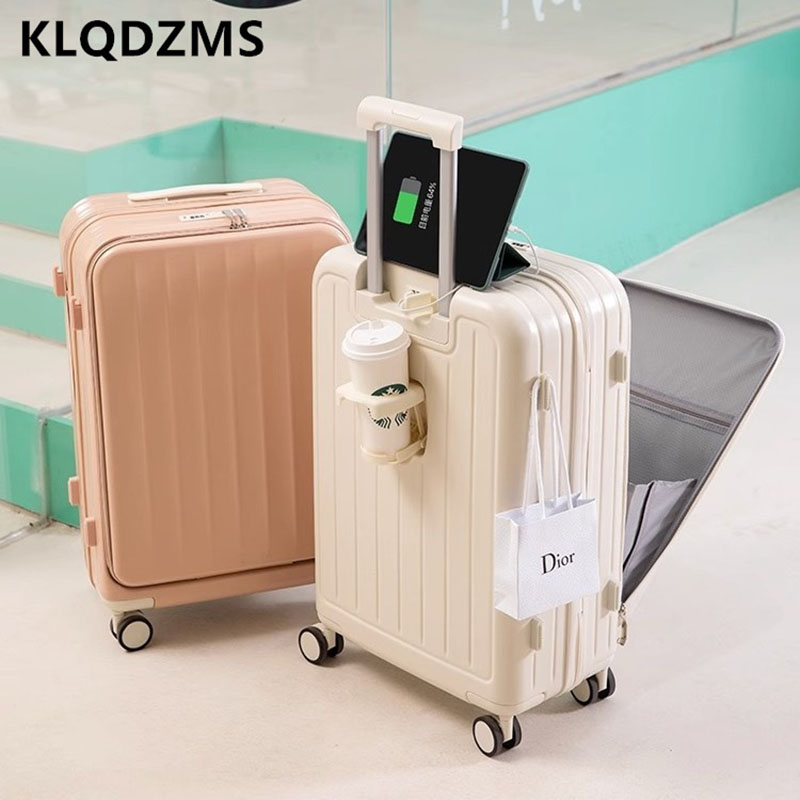 KLQDZMS Multifunctional Suitca - Front Opening Laptop Luggage 24 Inch review and price
