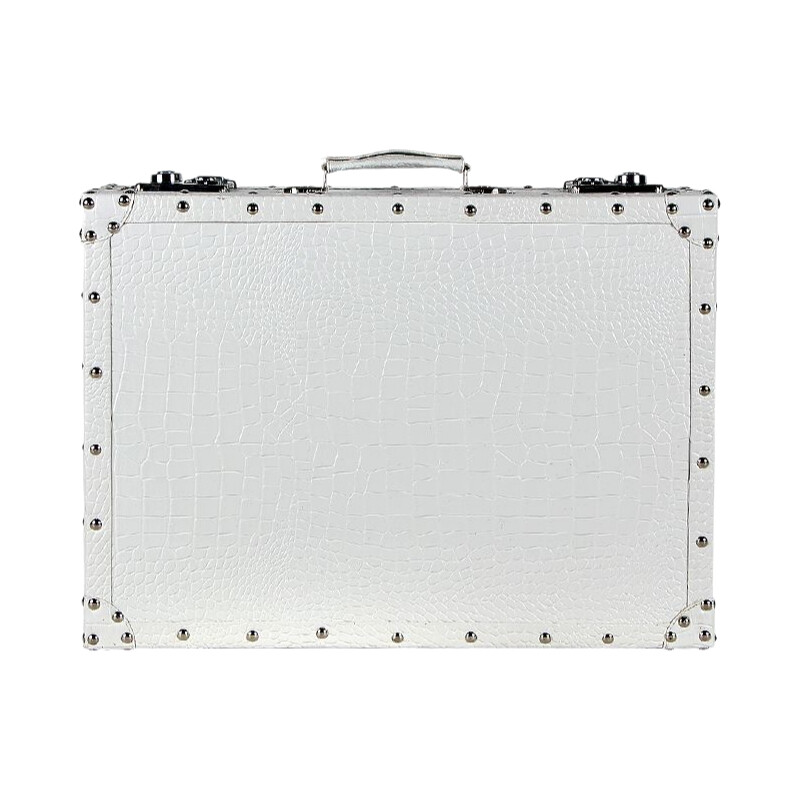 Crocodile Leather Pattern Trav - Retro Vintage Trunk Suitcase review and price