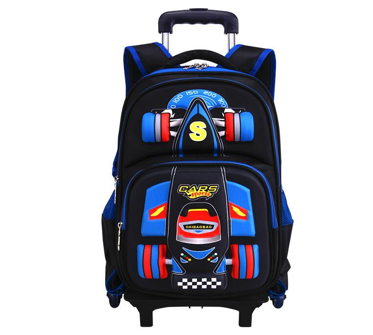 kids School Rolling backpack   - Foldable Rolling Luggage Bag review and price