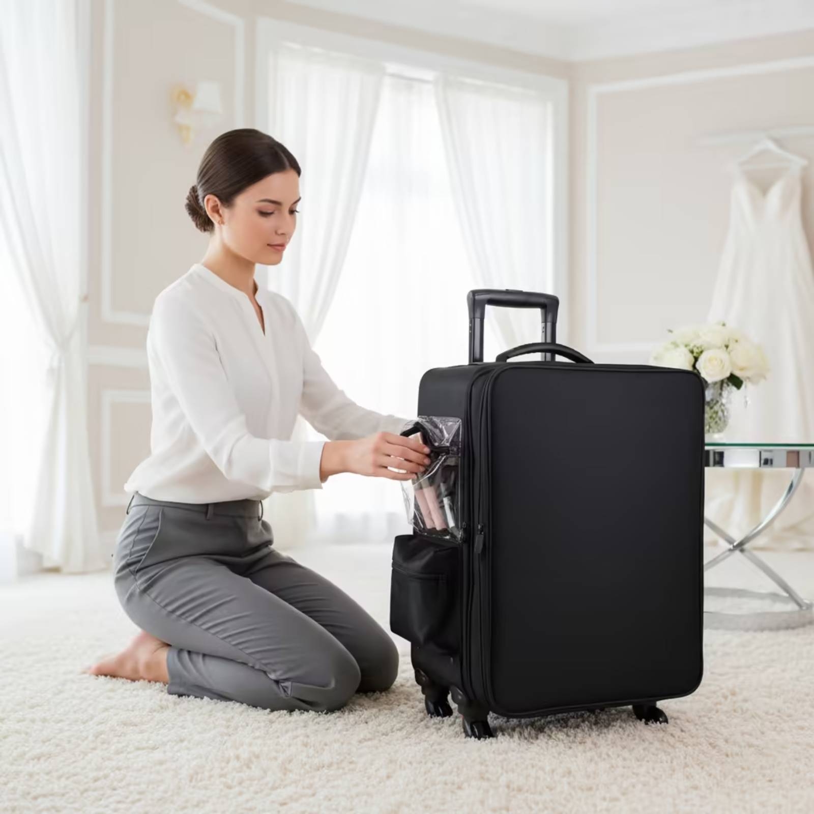 Makeup Case with Rotating Whee - Backpacks review and price