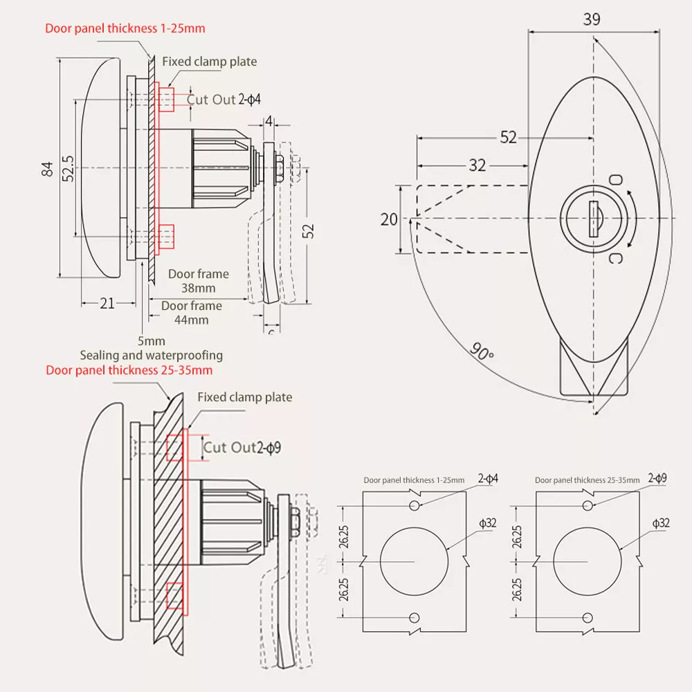 Caravan T-Handle Lock With 2 K - Luggage review and price
