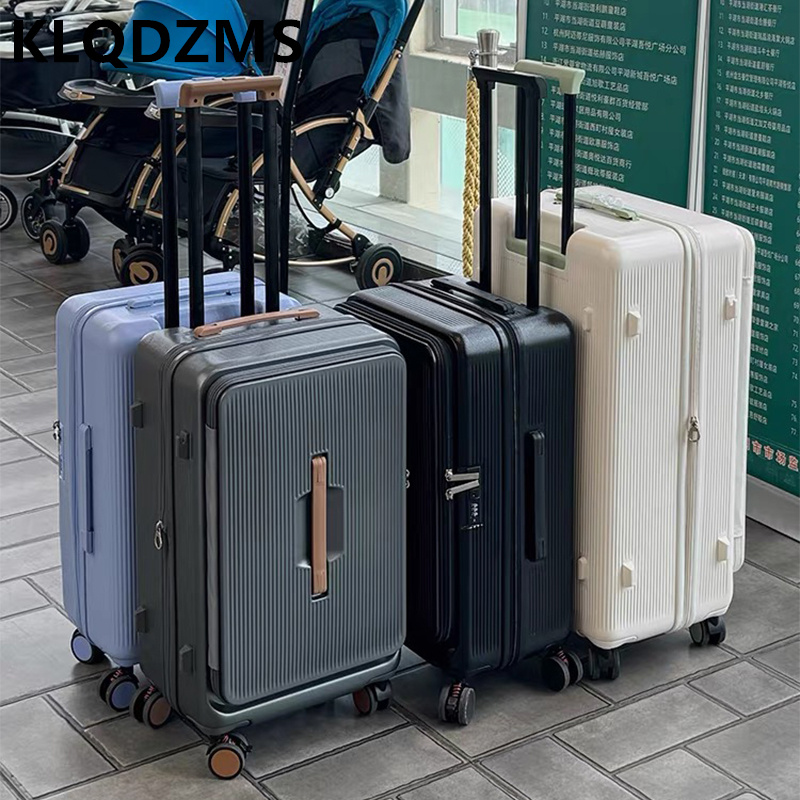 KLQDZMS Rolling Luggage Bag Fr - Front Opening Laptop Luggage 24 Inch review and price